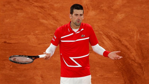 Novak Djokovi na Roland Garros.