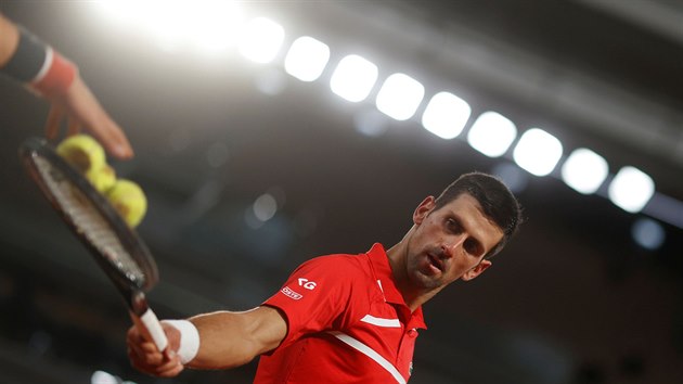 Novak Djokovi na Roland Garros.