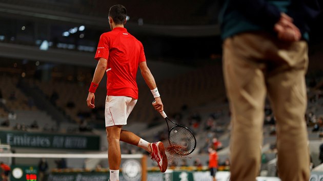 Novak Djokovi na Roland Garros.