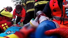 Letečtí záchranáři pomáhali u nehody u Štěpánovic Letečtí záchranáři pomáhali u nehody u Štěpánovic