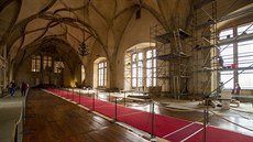 Na Pražském hradě pokračovala 5. října 2020 rekonstrukce Vladislavského sálu.... Na Pražském hradě pokračovala 5. října 2020 rekonstrukce Vladislavského sálu....