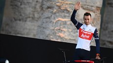 Vincenzo Nibali během slavnostní prezentace Gira 2020 Vincenzo Nibali během slavnostní prezentace Gira 2020