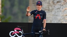 Geraint Thomas bhem slavnostní prezentace Gira 2020