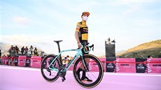 Steven Kruijswijk během slavnostní prezentace Gira 2020 Steven Kruijswijk během slavnostní prezentace Gira 2020