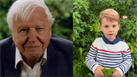 David Attenborough a princ George, princezna Charlotte a princ Louis (3. jna...