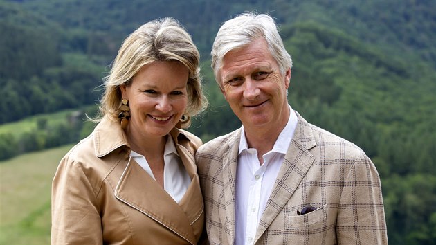 Belgick krlovna Mathilde a krl Philippe (Bouillon, 28. ervna 2020)