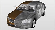 Virtuální model používaný při vývoji nového vozu Virtuální model používaný při vývoji nového vozu