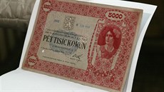 Pětitisícová státovka z roku 1919 (26. listopadu 2003) Pětitisícová státovka z roku 1919 (26. listopadu 2003)