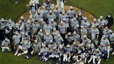 Los Angeles Dodgers jako vítězové baseballové National League Los Angeles Dodgers jako vítězové baseballové National League