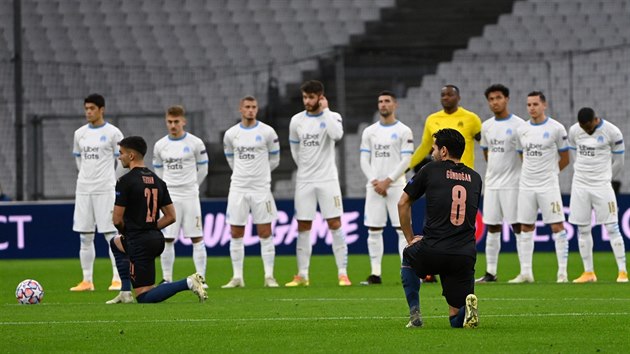 Fotbalisté Marseille před zápasem proti Manchesteru City v Lize mistrů... Fotbalisté Marseille před zápasem proti Manchesteru City v Lize mistrů...