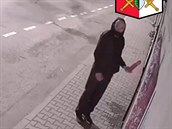 Žhář z Neveklova na kamerovém záznamu. (27. října 2020) Žhář z Neveklova na kamerovém záznamu. (27. října 2020)