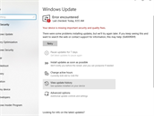 Problémy s říjnovou aktualizací Windows.