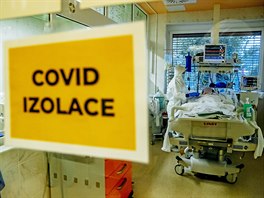 Covid oddělení v Krajské nemocnice Tomáše Bati ve Zlíně