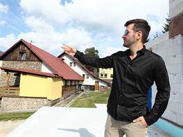 Úžasný výhled na Šumavu je i z budoucí terasy. Letní grilování a setkávání s...