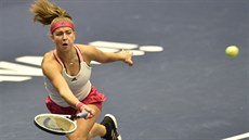 eská tenistka Karolína Muchová v utkání proti uaj ang z íny.