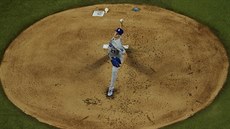 Walker Buehler, nadhazovač Los Angeles Dodgers, ve třetím utkání Světové série Walker Buehler, nadhazovač Los Angeles Dodgers, ve třetím utkání Světové série