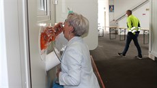Čtyřdenní testování 1 500 českých pendlerů na německé straně přechodu Železná... Čtyřdenní testování 1 500 českých pendlerů na německé straně přechodu Železná...