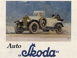 Reklamy automobilky koda z asopis z doby první republiky
