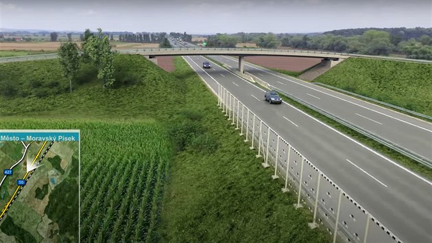 U Polešovic vznikne bariéra proti kolizí ptáků s auty, dálnice totiž prochází kolem významného hnízdiště břehulí říčních.