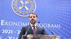 Turecký ministr financí a zeť prezidenta Recepa Tayyipa Erdogana Berat Albayrak... Turecký ministr financí a zeť prezidenta Recepa Tayyipa Erdogana Berat Albayrak...
