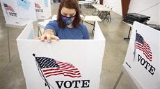 Příprava volební místnosti ve státě Idaho. (2. listopadu 2020) Příprava volební místnosti ve státě Idaho. (2. listopadu 2020)