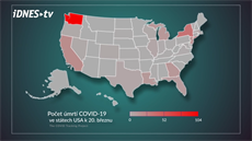 Poet úmrt na covid-19 v USA tsn po zaátku pandemie: k 20. beznu 2020.