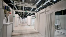 Záložní nemocnice na brněnském výstavišti prozatím čeká na potřebné... Záložní nemocnice na brněnském výstavišti prozatím čeká na potřebné...