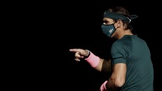 Rafael Nadal během Paris Masters v hale Bercy Rafael Nadal během Paris Masters v hale Bercy