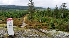Vrch Brousek (1 115 m) na česko-polské hranici Vrch Brousek (1 115 m) na česko-polské hranici