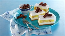Banánový cheesecake s pudinkem Banánový cheesecake s pudinkem