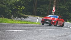 Auto má štíhlou a dlouhou siluetu, takže skutečně připomíná čtyřdveřový... Auto má štíhlou a dlouhou siluetu, takže skutečně připomíná čtyřdveřový...