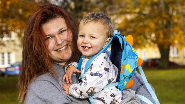 Aimee Stevensová se synem Aimee Stevensová se synem