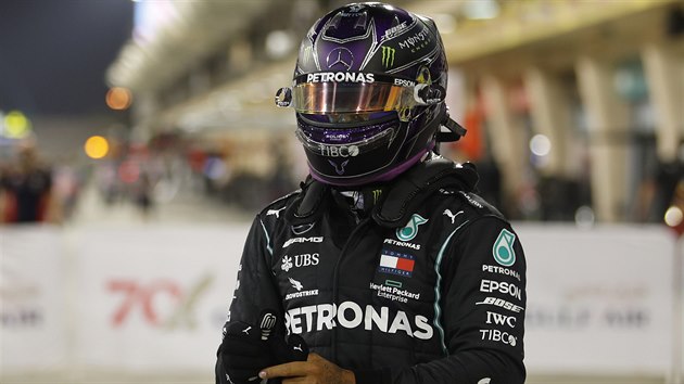 Lewis Hamilton, vtz kvalifikace na Velkou cenu Bahrajnu