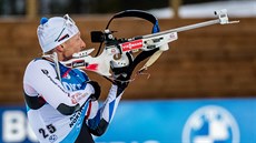 Ondřej Moravec na střelnici v Kontiolahti Ondřej Moravec na střelnici v Kontiolahti