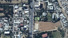 Satelitní snímek msta Mekele v Etiopii, které od sobotního rána elí tkému...