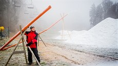 Monínec se pipravuje na start letoní nejisté lyaské sezony. Na snímku je...