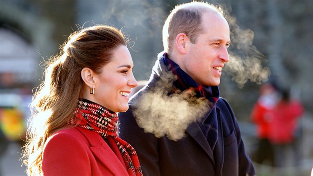 Princ William a vvodkyn Kate (Cardiff, 8. prosince 2020)