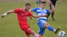 Jaroslav Málek (vlevo) z Líšně a ústecký Adam Čičovský. Jaroslav Málek (vlevo) z Líšně a ústecký Adam Čičovský.