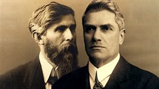 Václav Klement (16. říjen 1868 – 13. srpen 1938, vlevo) a Václav Laurin (27.... Václav Klement (16. říjen 1868 – 13. srpen 1938, vlevo) a Václav Laurin (27....