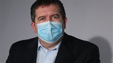 Předseda ČSSD Jan Hamáček na pondělní tiskové konferenci v pražském sídle... Předseda ČSSD Jan Hamáček na pondělní tiskové konferenci v pražském sídle...