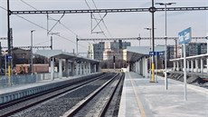Ve stanici Praha-Eden probíhají poslední práce před zahájením provozu. (9.... Ve stanici Praha-Eden probíhají poslední práce před zahájením provozu. (9....