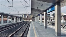 Ve stanici Praha-Eden probíhají poslední práce před zahájením provozu. (9.... Ve stanici Praha-Eden probíhají poslední práce před zahájením provozu. (9....