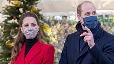 Princ William a vévodkyn Kate na pedvánoní cest napí Británií (Bath, 8....