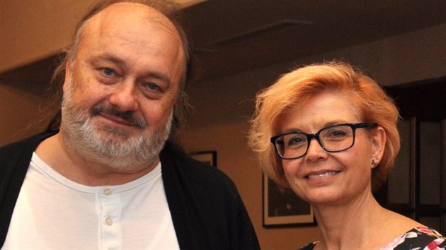 Ladislav Jakl a Daniela Kovářová, autoři knihy Pivař a blondýna