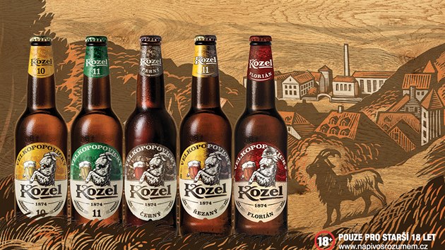 Nov design etiket piva Velkopopovick Kozel
