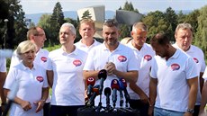 Slovenský expremiér Peter Pellegrini se leny své nové strany Hlas-SD. Peter...