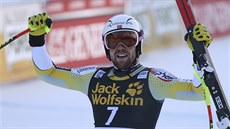 Aleksander Aamodt Kilde v cíli sjezdu ve Val Gardeně. Aleksander Aamodt Kilde v cíli sjezdu ve Val Gardeně.