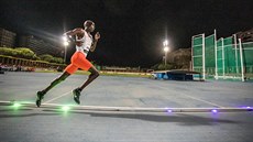 Joshua Cheptegei při překonání světového rekordu na desetikilometrové trati.... Joshua Cheptegei při překonání světového rekordu na desetikilometrové trati....