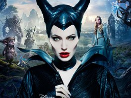 Angelina Jolie na plakátu k filmu Zloba - Královna erné magie (2014)