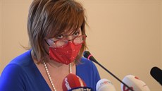 Alena Schillerová na tiskové konferenci ministerstva financí k výsledkům... Alena Schillerová na tiskové konferenci ministerstva financí k výsledkům...
